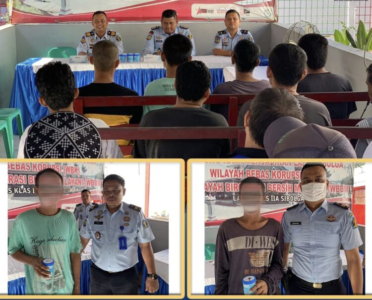 Lapas Kelas IIA Sibolga kembali melakukan tes urine bagi warga binaan.