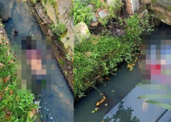 Penemuan dua mayat laki-laki di parit Jalan AH Nasution tak jauh dari Kejati Sumut menghebohkan masyarakat, Jumat (30/6/2023).