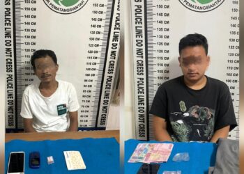 Foto kedua tersangka dan barang bukti yang diamankan Polisi.