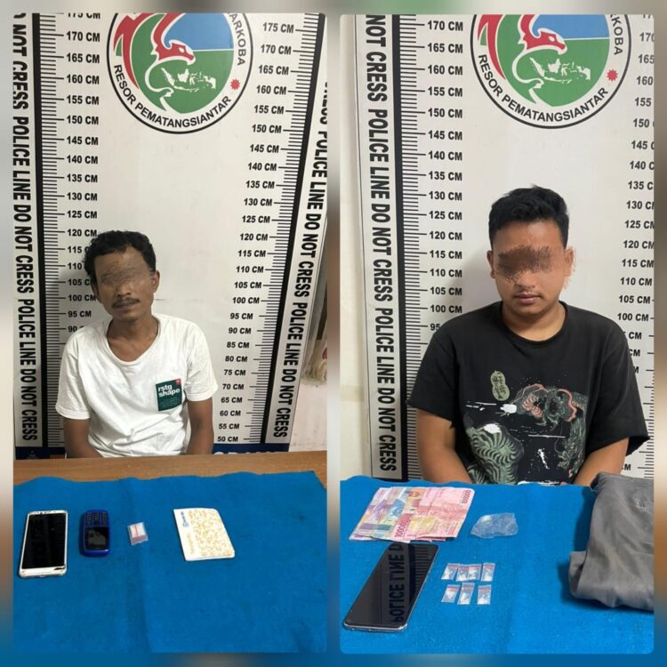 Foto kedua tersangka dan barang bukti yang diamankan Polisi.