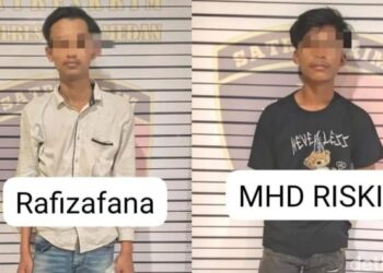 Tampang para pelaku begal yang menewaskan mahasiswa UMSU di Medan. (Foto: Dok. Polrestabes Medan)