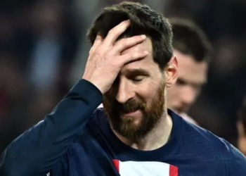 Penyerang PSG, Lionel Messi. [Anne-Christine POUJOULAT / AFP]