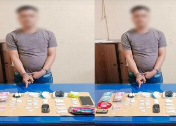 Tersangka ES (43) warga Kelurahan Matahalasan, Kecamatan Tanjungbalai Utara, Kota Tanjungbalai diamankan polisi menguasai sabu 26 paket kecil.