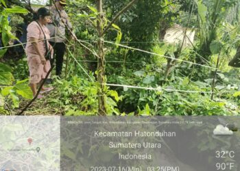 Lokasi penemuan jasad Nayyara Maria Tambunan yang sempat dilaporkan hilang.