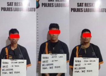 Satreskrim Polres Labuhanbatu meringkus seorang pelaku pencurian dengan kekerasan (curas) terhadap ibu rumah tangga (IRT) bernama Cahaya (53) warga Jalan Sumber Beji, Gang Puskesmas, Kelurahan Padang Bulan, Kecamatan Rantau Utara, Labuhanbatu, yang terjadi pada 8 Agustus 2023 lalu. Istimewa