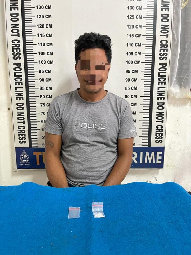 Foto pelaku dan barang bukti sabu yang diamankan Polisi.