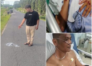 Foto lokasi kejadian dan foto para korban saat dirawat di rumah sakit.