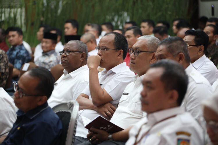 Bupati Humbahas, Dosmar Banjarnahor, hadiri rakor penguatan APIP (Aparat Pengawas Internal Pemerintah) Daerah secara nasional, di Sasana Bhakti Praja Kemendagri Jakarta, Rabu (13/9/2023).