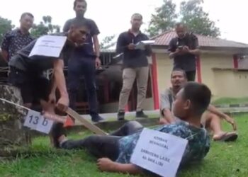 Aksi Saling Tombak di Nias Utara Tewaskan 1 Warga, 3 Pelaku Terancam Hukuman Mati (Foto: iNews/Iman Jaya Lase)