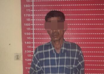 Pria di Sergai yang membacok abang kandungnya. (Foto: Dok. Polsek Firdaus).
