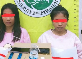 Dua wanita asal Taput diringkus menyimpan narkoba di Dolok Sanggul. Dokumen Polres Humbahas.