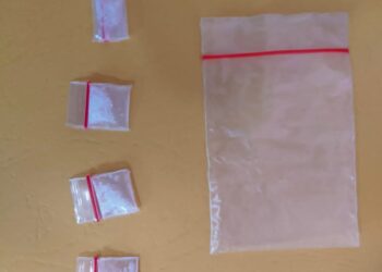 Foto barang bukti sabu yang diamankan Polsek Perdagangan.