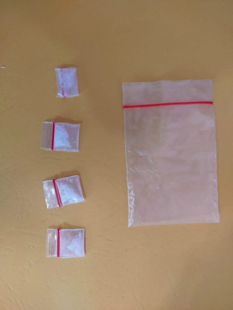 Foto barang bukti sabu yang diamankan Polsek Perdagangan.