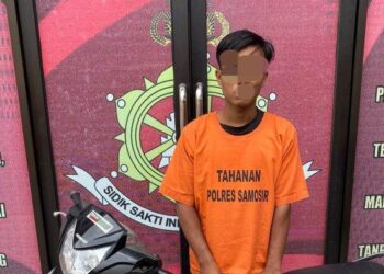 Tim Satuan Reserse Kriminal (Sat Reskrim) Polres Samosir berhasil mengungkap kasus pencurian sepeda motor yang dilaporkan pada 6 Mei 2023 lalu. Ist