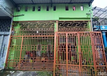 Rumah yang dihuni Mahira Dinabila (19), di Komplek Rivera, Kecamatan Medan Amplas, Kota Medan. (Foto: Goklas Wisely)