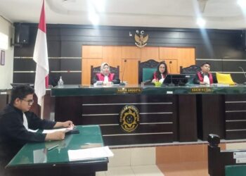 Foto: Suasana pembacaan tuntutan hukuman matia ke 4 kurir narkoba jaringan internasional di PN Kisaran. (Foto: Istimewa)