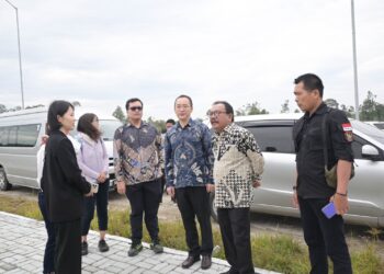 Konsulat Jenderal Republik Rakyat Tiongkok, bersama China Media Group News Center, Taman Sains Teknologi Herbal dan Holtikultura, di Kecamatan Pollung, Kabupaten Humbahas, Jumat (20/10/2023).