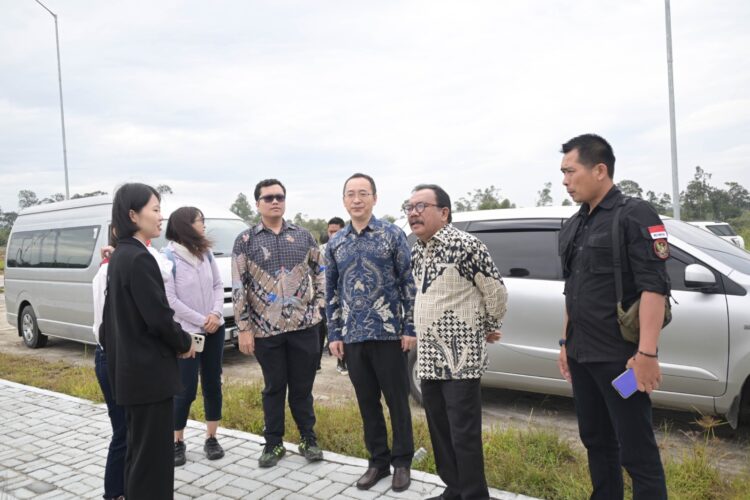 Konsulat Jenderal Republik Rakyat Tiongkok, bersama China Media Group News Center, Taman Sains Teknologi Herbal dan Holtikultura, di Kecamatan Pollung, Kabupaten Humbahas, Jumat (20/10/2023).