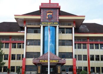 Markas Komando Polda Sumut tampak depan. Istimewa