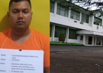 Sosok Alex Parmonangan Tobing (28), pria di Labuhanbatu Selatan, Sumut, yang paksa ibu kandungnya masuk Rumah Sakit Jiwa. KOLASE/TRIBUN MEDAN