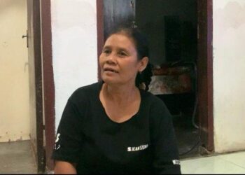 Sri Yani saat ditemui di rumahnya di Jalan Mawar, Kelurahan Sari Rejo, Kecamatan Medan Polonia, Selasa (24/10/2023). TRIBUN MEDAN/ALFIANSYAH