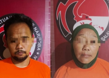 Ibu dan Anak di Tanjung Balai ditangkap di kasus narkoba. [dok Polres Tanjung Balai]
