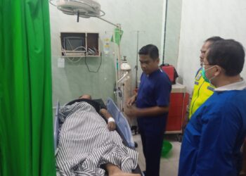 Foto korban Andreansyah mendapat perawatan medis di rumah sakit.