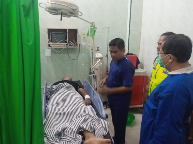 Foto korban Andreansyah mendapat perawatan medis di rumah sakit.