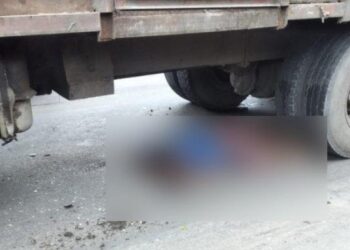 Haposan, supir bus KUPJ meninggal dunia di kolong truk di Jalinsum Desa Gajah, Kabupaten Asahan. TRIBUN MEDAN/HO