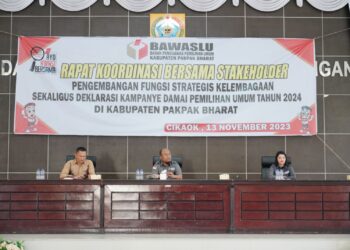 Bawaslu Pakpak Bharat deklarasi kampanye damai Pemilihan Umum (Pemilu) Tahun 2024.