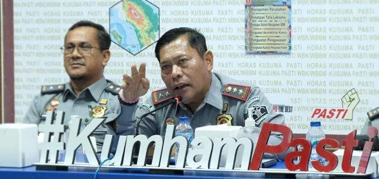 Kepala Kantor Kementerian Hukum dan Hak Asasi Manusia Sumatera Utara, Jahari Sitepu, Selasa (31/10/2023).