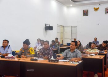 Pemkab Humbahas ikuti Rakor Percepatan Penandatanganan NPHD melalui melalui video conference (Vidcon), Kamis (16/11/2023), di Ruang Rapat Sekretariat Daerah, Perkantoran Bukit Inspirasi Doloksanggul.