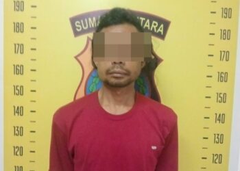 Foto pelaku curat yang diamankan Polsek Siantar Utara.