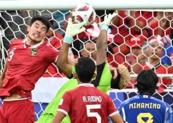 Pertandingan Indonesia vs Jepang di Piala Asia 2023 (Foto: HECTOR RETAMAL / AFP)