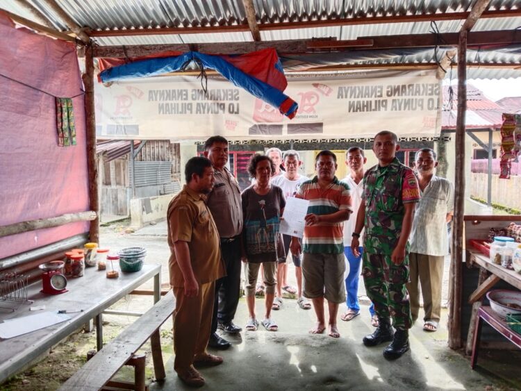 Bhabinkamtibmas Kelurahan Nagahuta, Aiptu Poltak Sinambela, selesaikan masalah penganiayaan melalui problem solving.