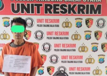 Unit Reskrim Polsek Tanjung Balai Utara Polres Tanjungbalai mengamankan pria berinisial AFH (32) atas kasus penggelaan sepeda motor.