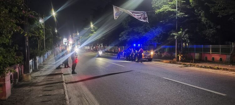 Polres Pematangsiantar laksanakan kegiatan Pos Shelter Patroli Terintegrasi, Jumat (26/1/2024) malam hingga dini hari.