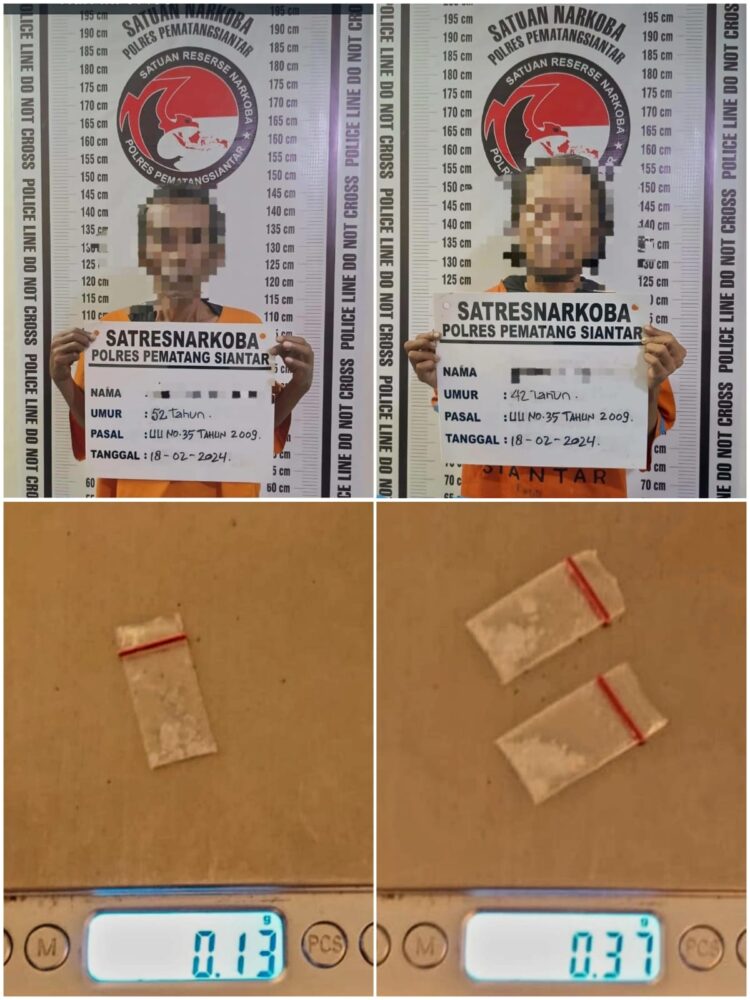 Foto kedua pelaku dan barang bukti yang diamankan Polisi.