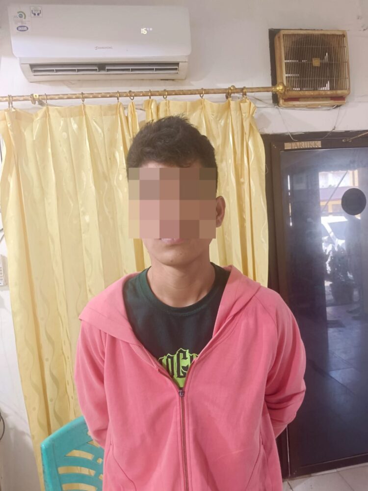 Foto pelaku curanmor yang diamankan Polres Pematangsiantar.