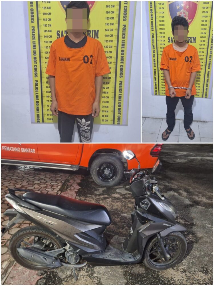 Foto kedua tersangka dan barang bukti yang diamankan Polisi.