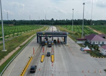 Foto: Potret gerbang tol Lima Puluh. (Dok Hutama Karya)