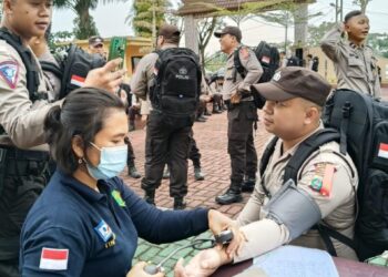 Polres Simalungun menggelar pemeriksaan kesehatan terbatas personil, pada Minggu (11/02/2024).