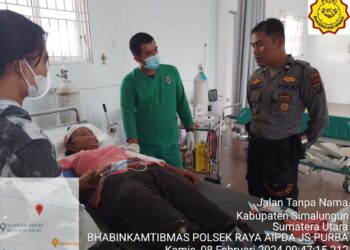 Foto korban mendapatkan perawatan medis di Riumah Sakit.