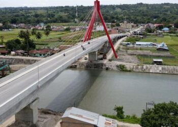 Jembatan Aek Tano Ponggol di Samosir (Foto: Dok. Kementerian PUPR)