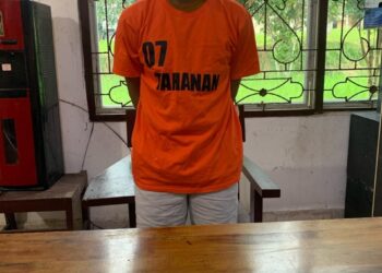 Foto pelaku dan barang bukti yang diamankan Polisi.