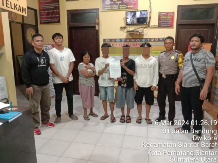 Polsek Siantar Barat selesaikan tindak pidana pencurian melalui problem solving, Sabtu (16/3/2024), sekitar pukul 00.30 WIB.