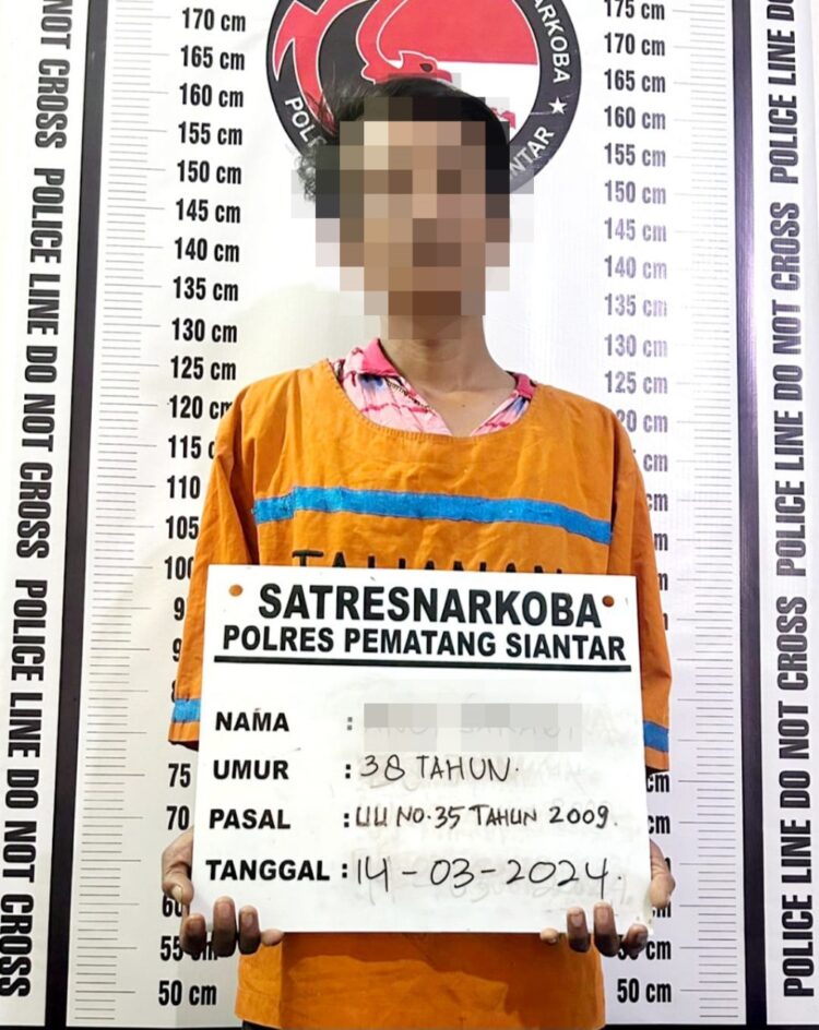 Foto pelaku yang diamankan Polisi.