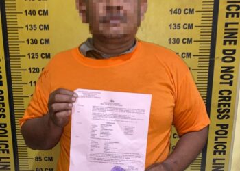 Foto pelaku yang diamankan Unit Jatanras Polres Simalungun.