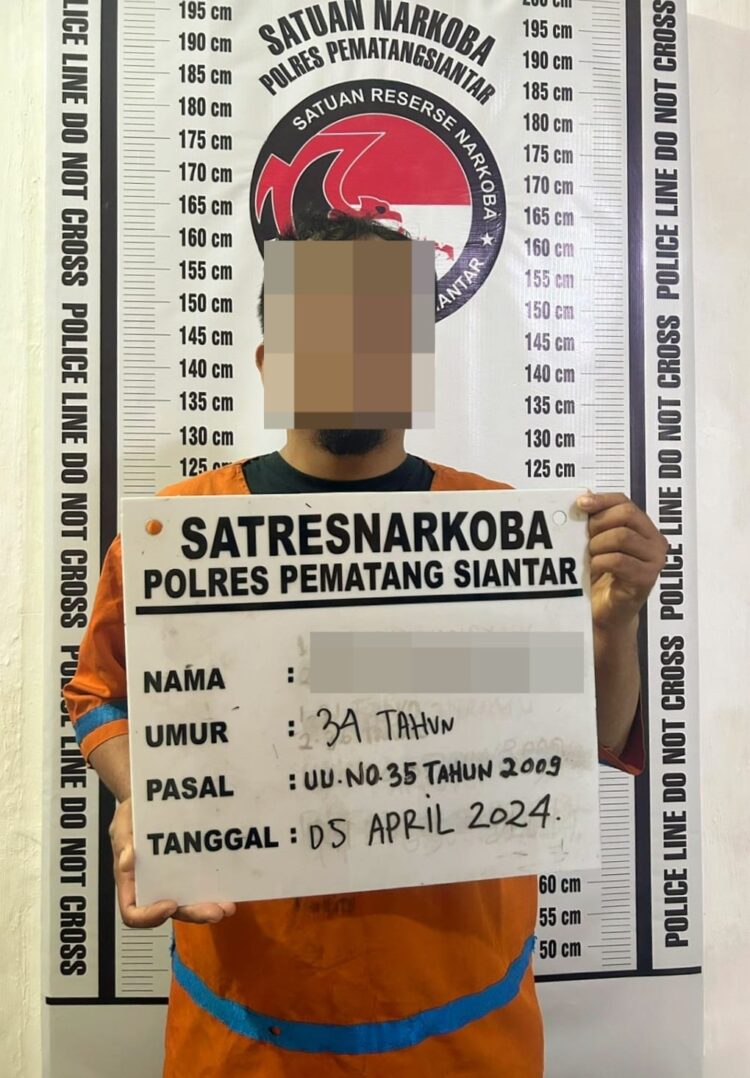 Foto pelaku yang diamankan Polisi.