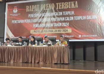 KPU Medan tetapkan 50 anggota DPRD Medan periode 2024-2029 (Foto: Nizar Aldi/detikSumut)